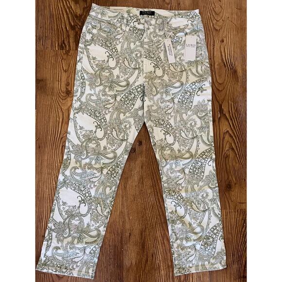 Lauren Ralph Lauren Women's Jeans White Multicolor Size 10 NWT - Picture 12 of 12